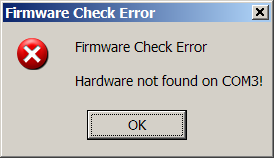Hardware Not Found